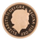 2013 Elizabeth II Fourth Portrait UK Quarter Sovereign Coin