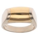 18ct Yellow and White Gold Domed Ring