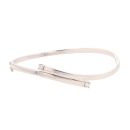 9ct White Gold Cubic Zirconia Hinged Bangle