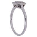 9ct White Gold 0.10ct Diamond Cluster Ring