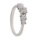 18ct White Gold 0.50ct Diamond Five Stone Ring