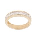 18ct Yellow Gold Cubic Zirconia Half Eternity Ring