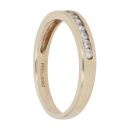 9ct Yellow Gold 0.20ct Brilliant Cut Diamond Half Eternity Ring