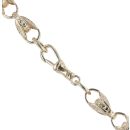9ct Yellow Gold Patterned Tulip Chain 36"