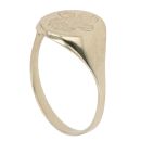 9ct Yellow Gold Welsh Feathers Signet Ring