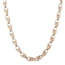 9ct Yellow Gold Patterned Tulip Chain 32"
