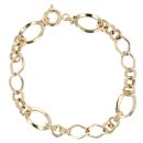 14ct Yellow Gold Fancy 8" Bracelet