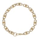 9ct Yellow Gold Fancy Bracelet 9"