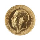 1915 George V Large Head UK Half Sovereign Coin