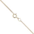 9ct Yellow Gold 0.02ct Diamond Joined Heart Pendant and Chain 18"
