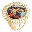 14ct Yellow Gold Our Lady Ring