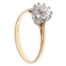 18ct Yellow Gold 1.50ct Old Cut Diamond Solitaire Ring