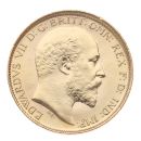 1907 Edward VII Large Head Australia Half Sovereign Coin