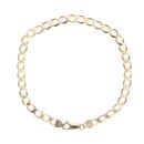 9ct Yellow Gold Curb Bracelet 8.5"