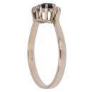 9ct Yellow Gold 0.05ct Diamond and Sapphire Cluster Ring