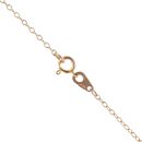 9ct Yellow Gold Pearl Shell Drop Pendant and Chain 16"