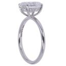 Platinum 2.03ct Oval Cut Lab Grown Diamond Solitaire Ring