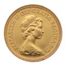 1982 Elizabeth II Decimal Portrait UK Half Sovereign Coin