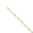 9ct Yellow Gold Patterned Openwork Bracelet 7"