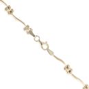 9ct Yellow Gold Floral Wave Collarette 18"