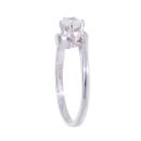 18ct White Gold 0.35ct Diamond Solitaire Twist Ring