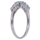 9ct White Gold Aquamarine Eternity Ring
