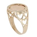 9ct Yellow Gold Patterned St George Ring