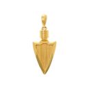 22ct Yellow Gold Golden Arrowhead Pendant