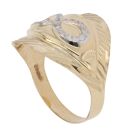 14ct Yellow and White Gold Infinity Ring