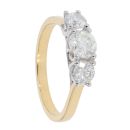 18ct Yellow Gold Diamond Trilogy Ring by Anya Belle
