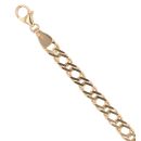 9ct Yellow Gold Double Curb Bracelet 7"