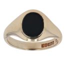 9ct Yellow Gold Onyx Signet Ring
