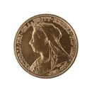 1896 Victoria Old Head UK Half Sovereign Coin
