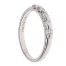 9ct White Gold 0.25ct Brilliant Cut Diamond Five Stone Ring