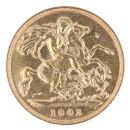 1903 Edward VII Large Head UK Half Sovereign Coin