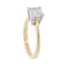 18ct Yellow Gold Princess Cut 1.72ct Diamond Solitaire Ring