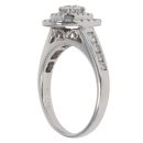 18ct White Gold 0.70ct Brilliant Cut Diamond Cluster Ring