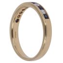 18ct Yellow Gold 0.15ct Diamond and Sapphire Ring