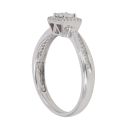 9ct White Gold 0.17ct Diamond Cluster Ring