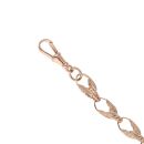 9ct Rose Gold Tulip Bracelet 8.5"