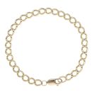 9ct Yellow Gold Curb Bracelet 9"