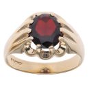 9ct Yellow Gold Ruby Single Stone Ring