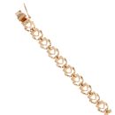 14ct Yellow Gold Hearts Patterned Bracelet 7"