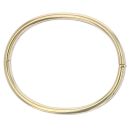 9ct Yellow and White Gold Hinged Bangle