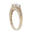 9ct Yellow Gold Cubic Zirconia Single Stone Ring