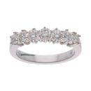 18ct White Gold 1.24ct Diamond Half Eternity Ring