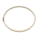 9ct Yellow Gold 0.20ct Brilliant Cut Diamond and Ruby Bangle