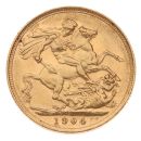 1904 Edward VII Large Head Australia Full Sovereign Coin
