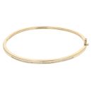 18ct Yellow Gold 0.75ct Princess Cut Diamond Bangle