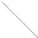 14ct White Gold 4.50ct Diamond Tennis Bracelet 7"